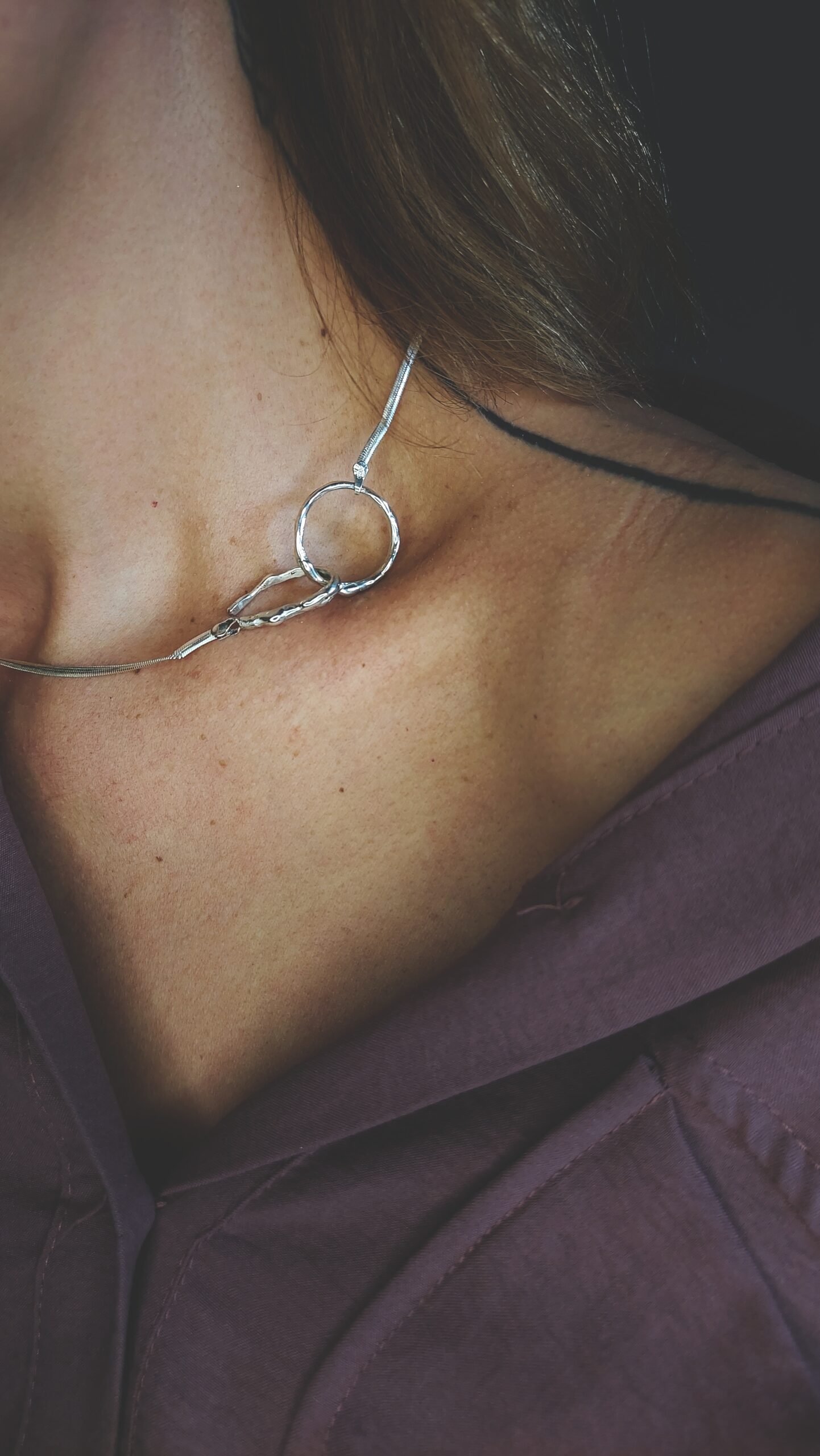Hooked silver necklace - Image 5