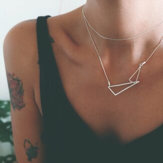 double triangle necklace