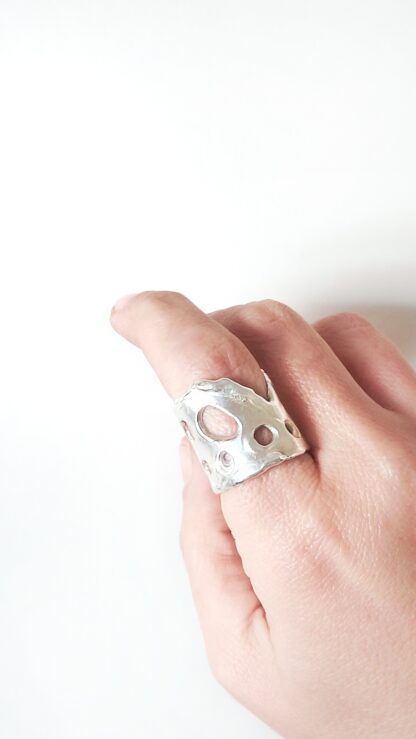 Melted Organic wide ring - Image 7