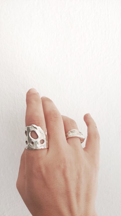 Melted Organic wide ring - Image 6