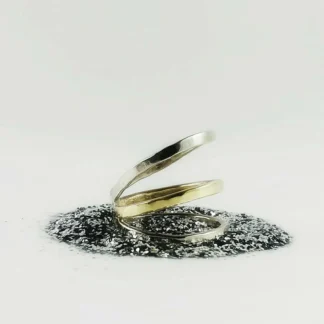 Sterling silver bar ring