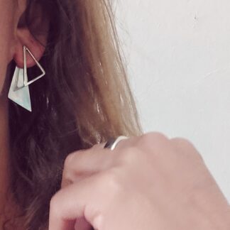 Polymorphic triangle earrings
