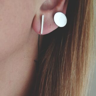 circle plate earrings
