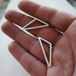 Triangle silver earclimber