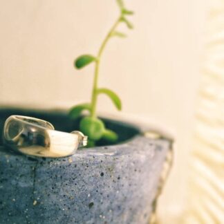 organic chunky hoop earrings