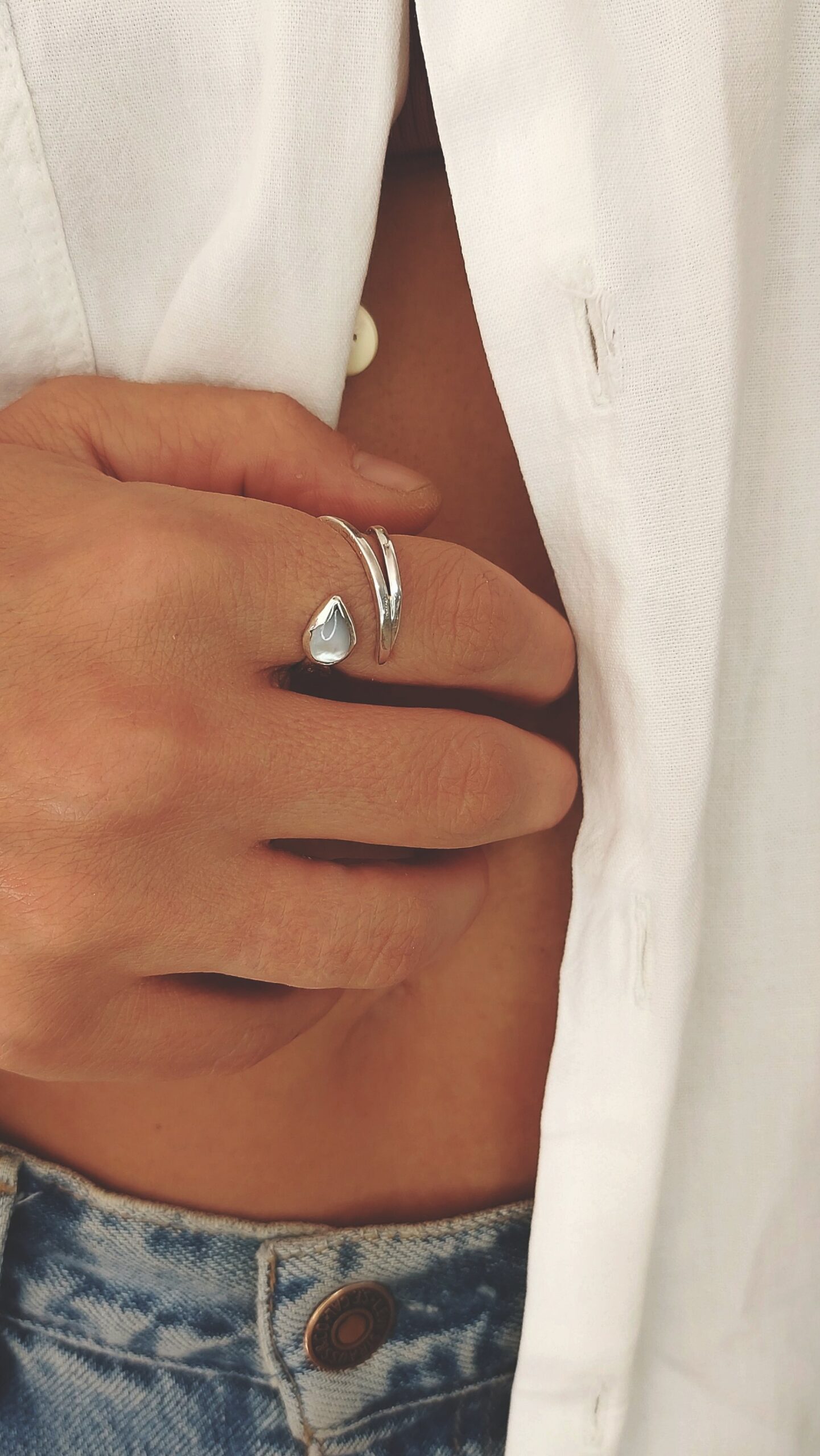 fildisi teardrop ring - Image 8