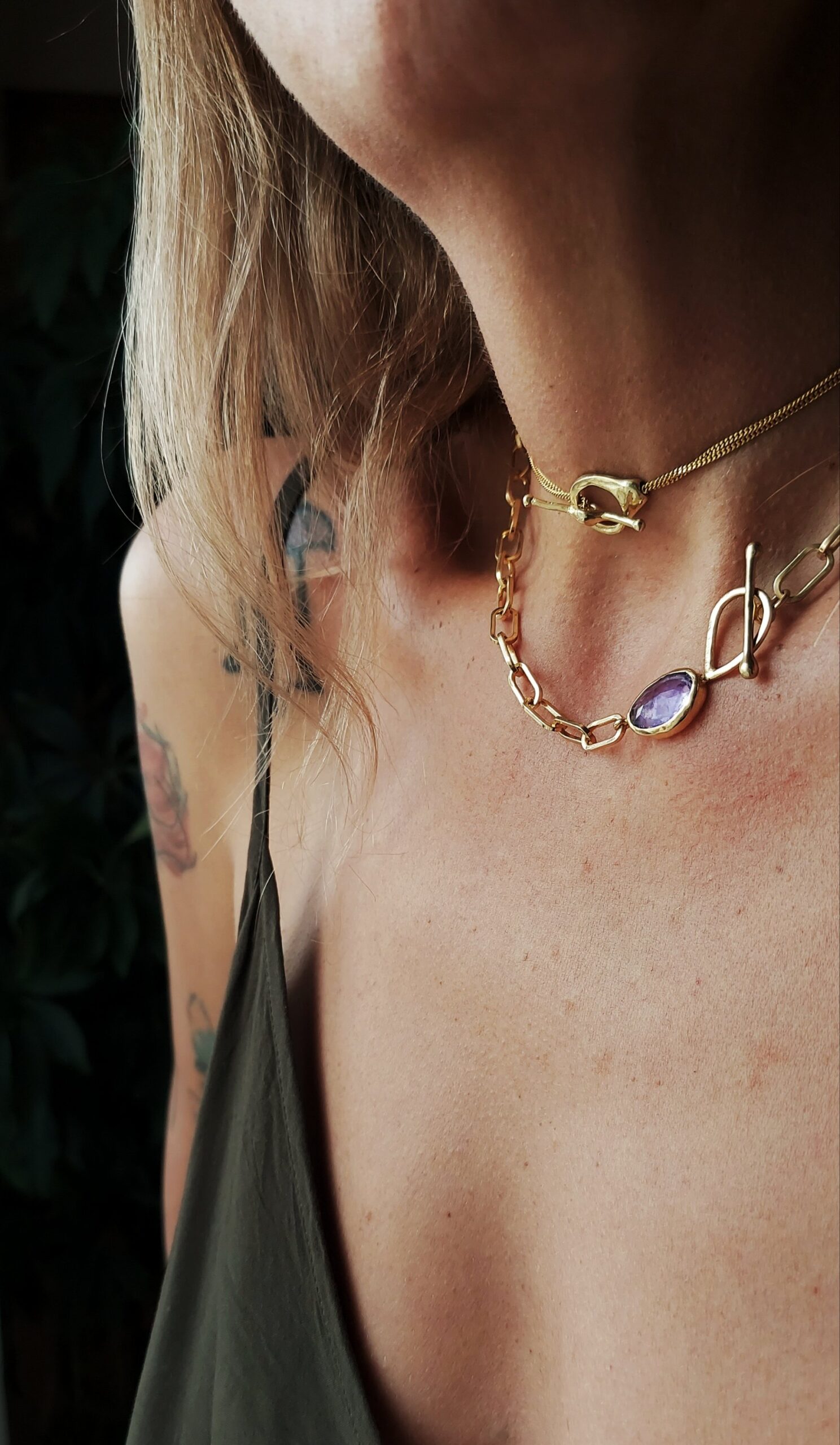 Amethyst Drop Necklace - Image 7