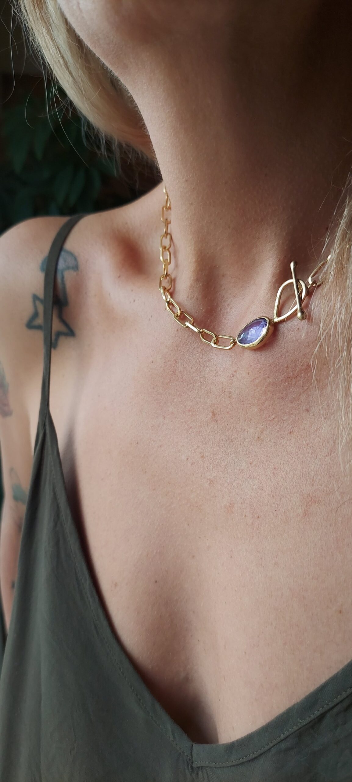Amethyst Drop Necklace - Image 8