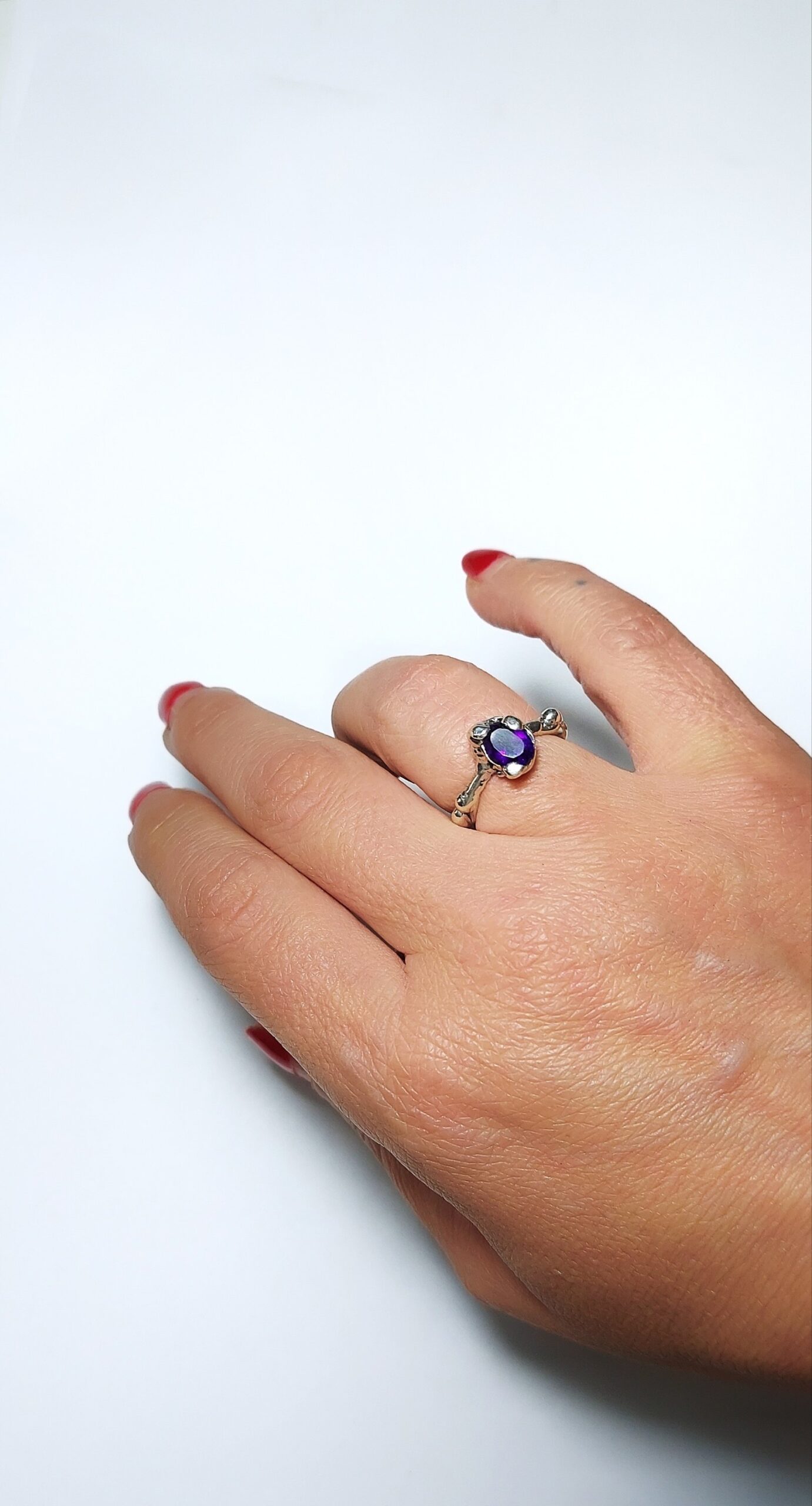 amethyst dainty ring - Image 5