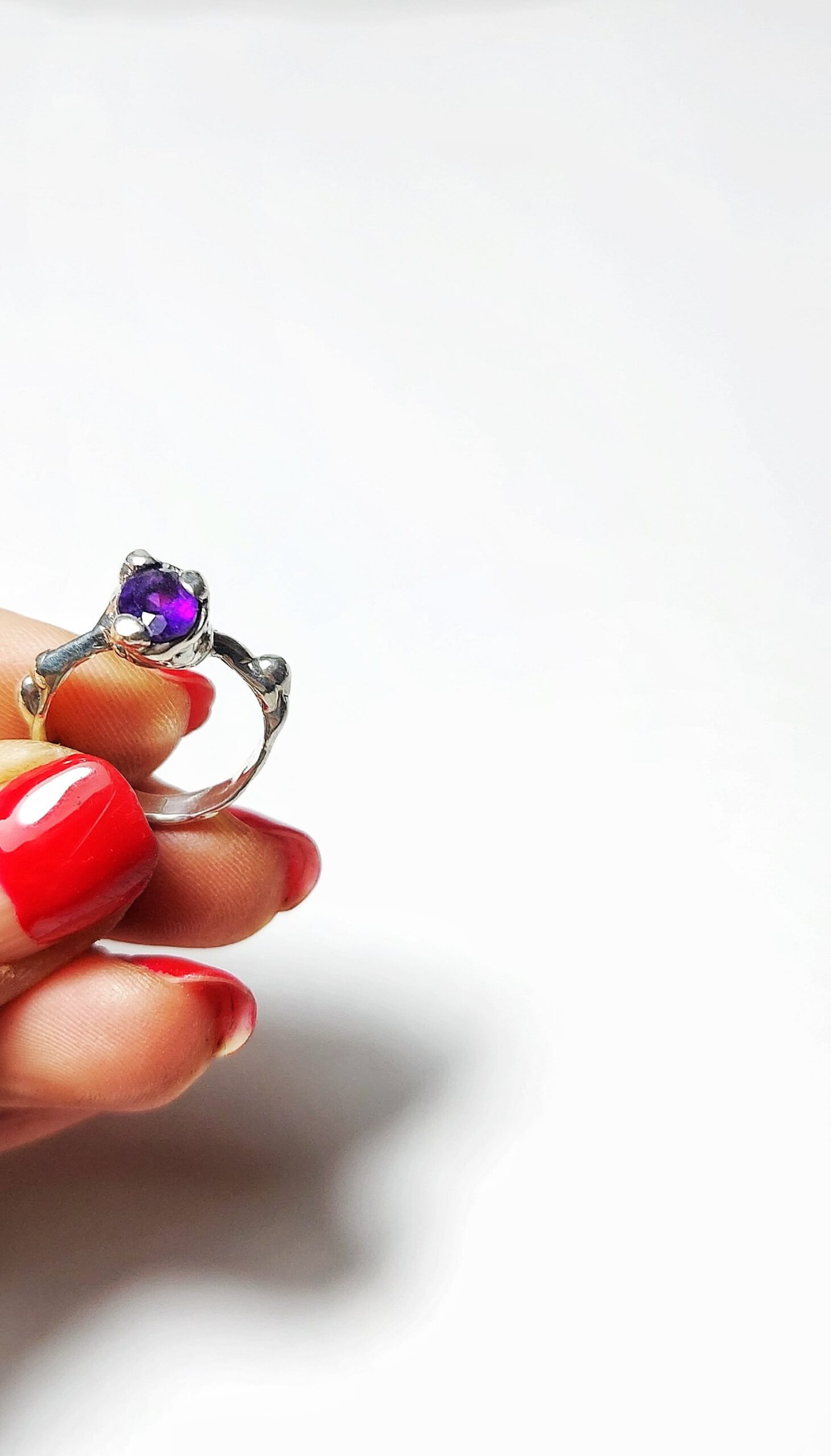 amethyst dainty ring - Image 2