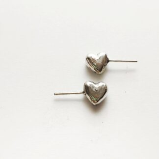 Whole Heart Stud Earrings ♡