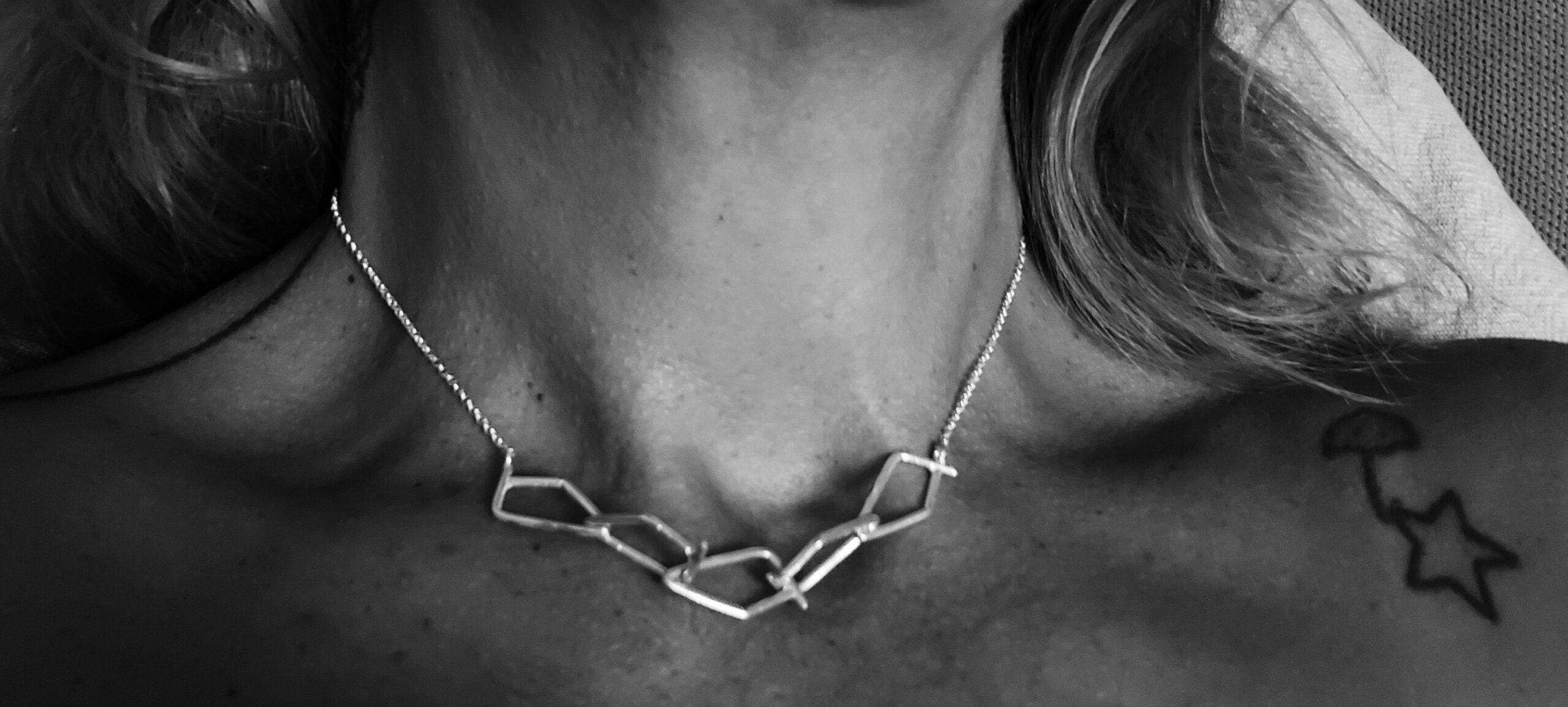 Geometric Sterling Silver Necklace | Handmade 925 Silver TRIBE - Image 7