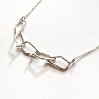 Geometric Sterling Silver Necklace | Handmade 925 Silver TRIBE